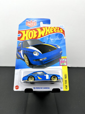 Hot Wheels 2024 K Case HW The '90s '96 Porsche Carrera Magnus Walker Blue #174