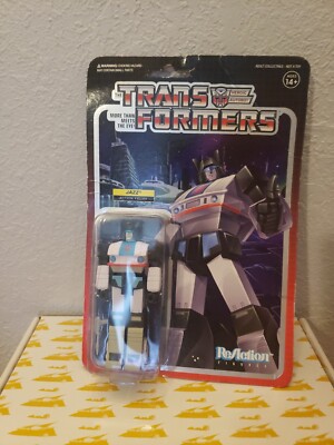 Super7 Reaction Transformers Jazz Figure BLEMISHED 