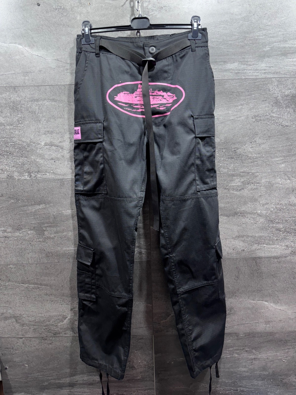 Corteiz Guerillaz Cargo Trousers Mens Black Pants Size M | eBay