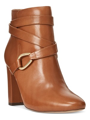 

Женские коричневые кожаные ботинки LAUREN RALPH LAUREN для верховой езды Addington, Коричневый, 802757648002