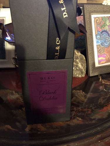 D.L. & Co RARE BOTANIC DIFFUSER BLACK DAHLIA 8.5 fl oz NEW IN SATIN GIFT BOX