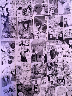 Aesthetic Manga Panels Wall Collage 60PCS, Anime Room Decor, Anime Gifts,