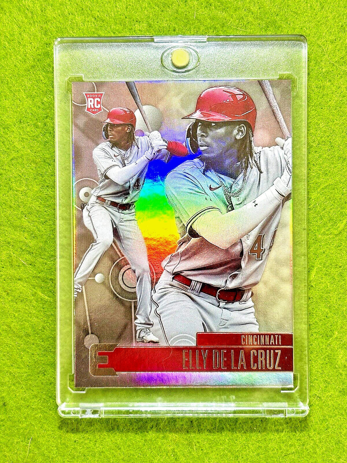 Elly De La Cruz SILVER REFRACTOR ROOKIE CARD PRIZM 2023