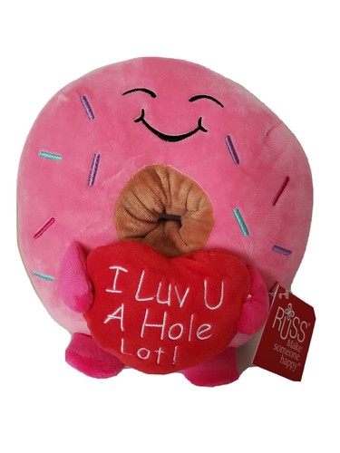 Russ Donut Plush âI Luv U A Hole Lot!â Valentines Day 2021 CVS Butt TikTok Viral $35.98 | Grelly