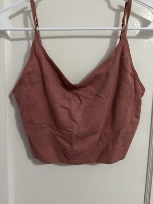 Old Navy Pink Crop Top Tank Top Size XL