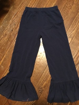 Matilda Jane Size 6  Navy Blue Big Ruffle pants
