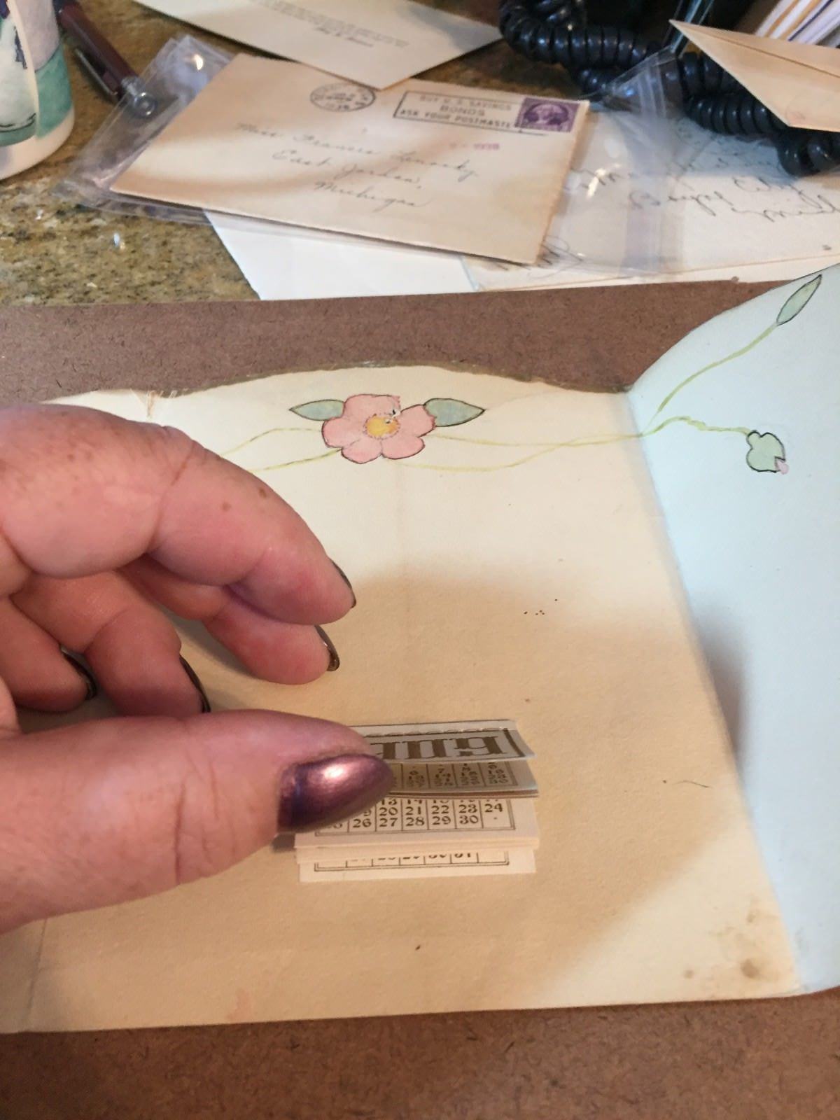 1909 Christmas Greeting Calendar