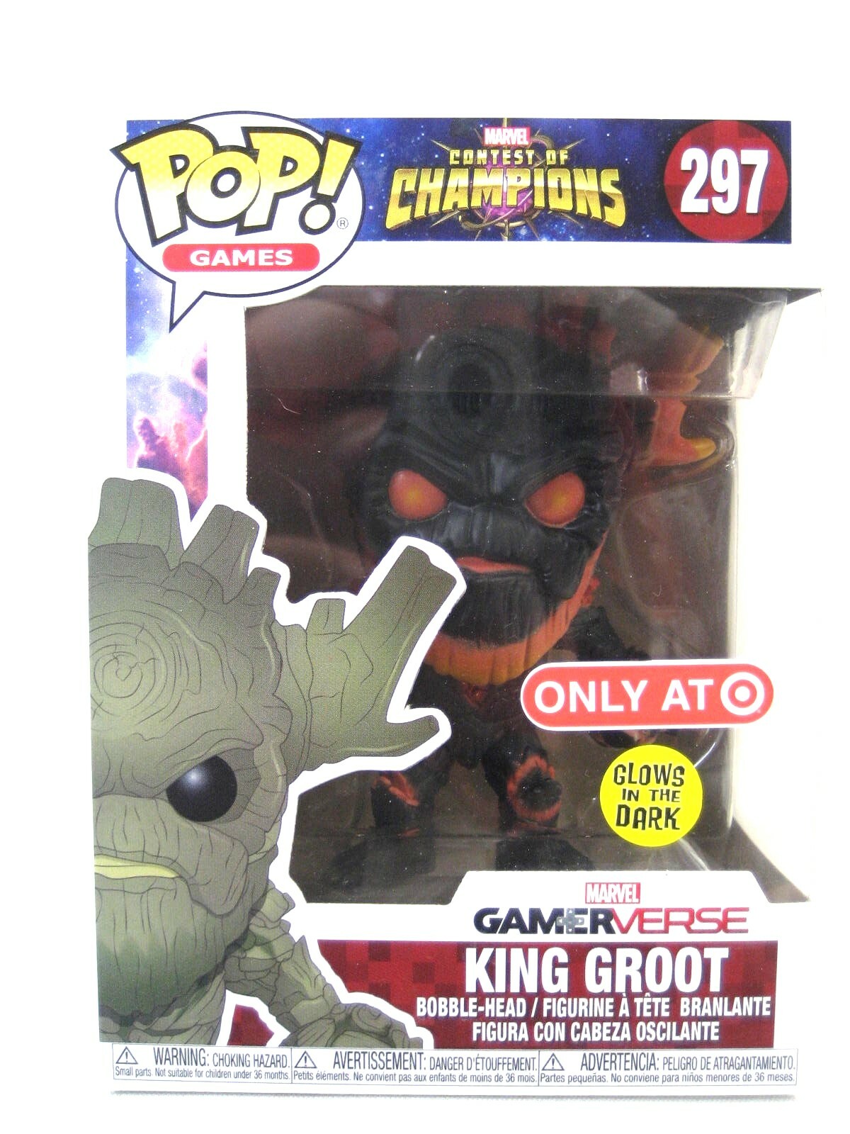[希少] Funko POP! King Groot #297 FUNKO POP Glow In Dark KING GROOT #297 EXCLUSIVE Marvel