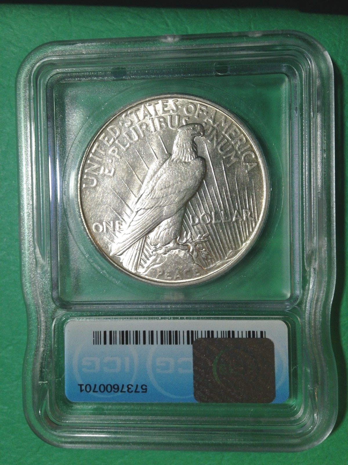 1927-D Peace Silver Dollar AU53 Denver Mint White Gems Are Tough Finds