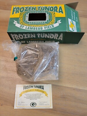 Green Bay Packers frozen tundra dirt in Box
