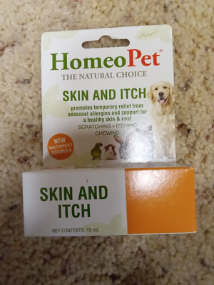HomeoPet Skin and Itch for Pets, 15 ML Per Bottle Aor all small animals, birds
