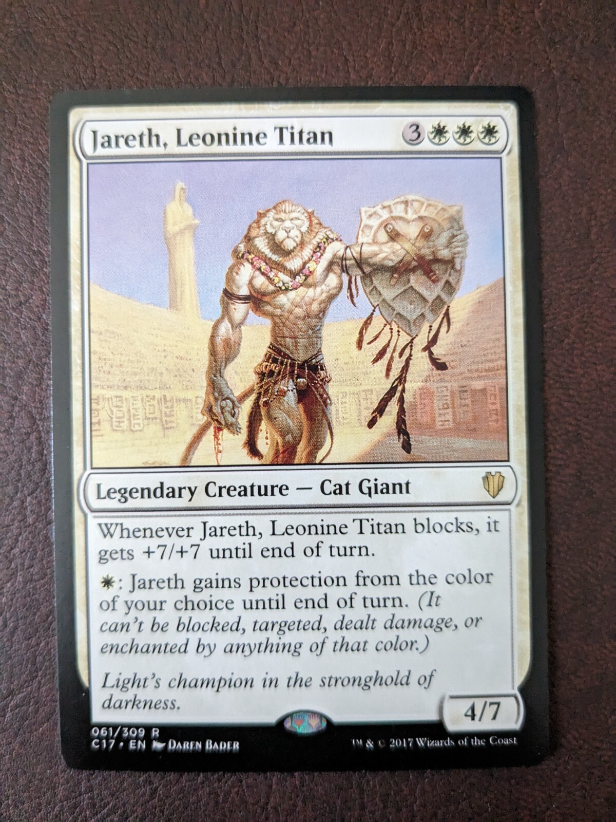 JARETH, LEONINE TITAN C17 - Magic The Gathering MTG Collectible Card game rare | eBay JARETH, LEONINE TITAN C17 - Magic The Gathering MTG Collectible Card game rare | eBay