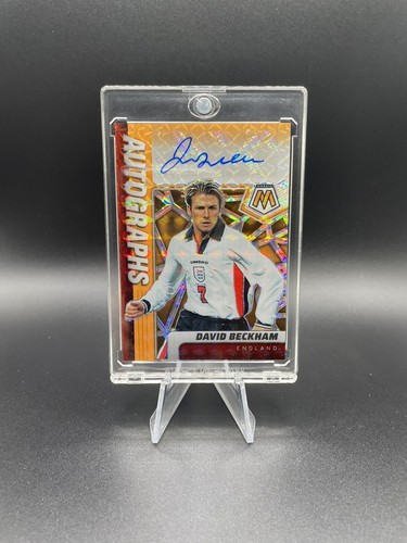 2021-22 PANINI MOSAIC ORANGE #6/25 DAVID BECKHAM ROAD TO