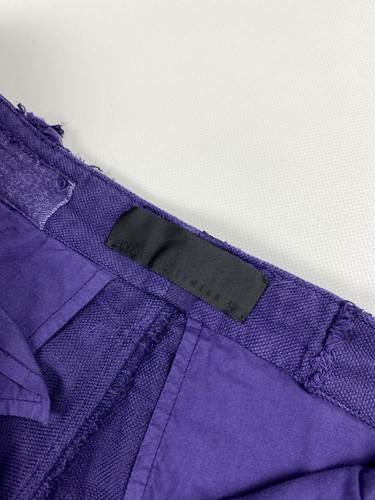 Pre-owned Haider Ackermann Ladies Patchwork Cropped Pants Trousers Size 38 / M In Purple