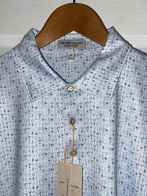 Peter Millar Crown Sport  Lil Friday Performance JerseyGolf Golf Polo Medium