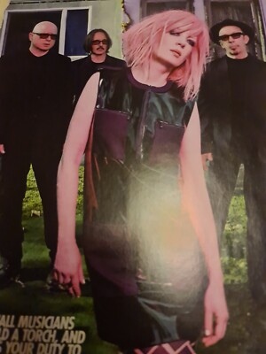 GARBAGE SHIRLEY MANSON / CANE HILL ELIJAH WITT A4 POSTER KERRANG MAGAZINE UK 