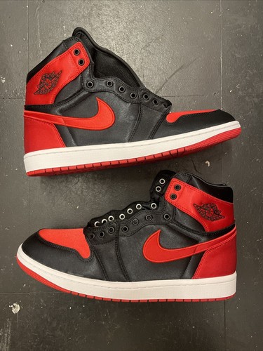 Pre-owned Jordan Size 11.5 -  1 Og High Satin Bred W In Red