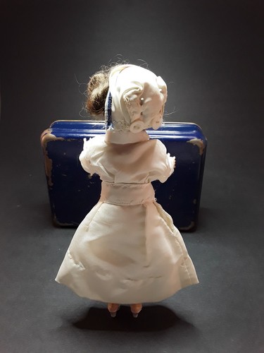 Vintage Johnson & Johnson Auto First Aid Kit Box with Wristlet & Nurse Doll