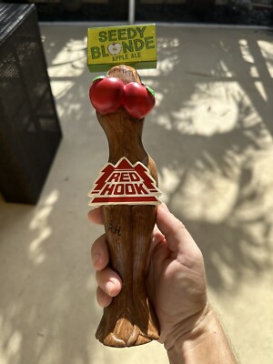 Vintage Red Hook Beer Seedy Blonde Apple Ale - Sexy! - Tap Handle 12.5''