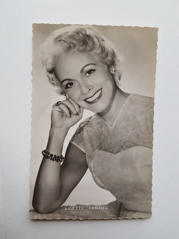 Carte Postale Photo Originale Lisette Jambel Editions P.I. Paris