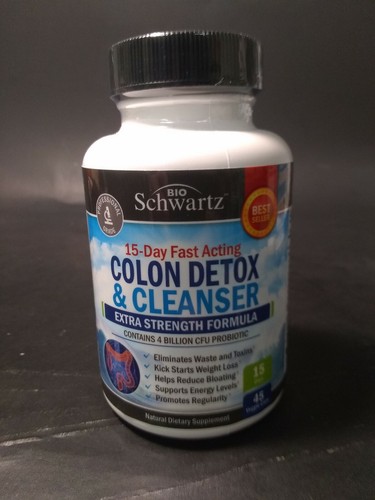 Schwartz 15 Day Colon Detox + Cleanser Dietary Supplement 45 Capsules M074
