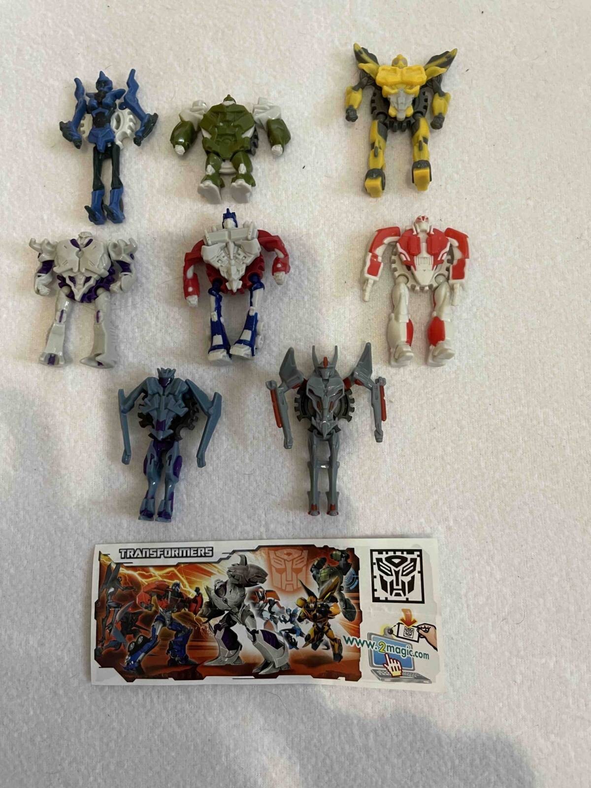 Kinder Surprise Transformers (2014)  Complete collection, 8 figurines