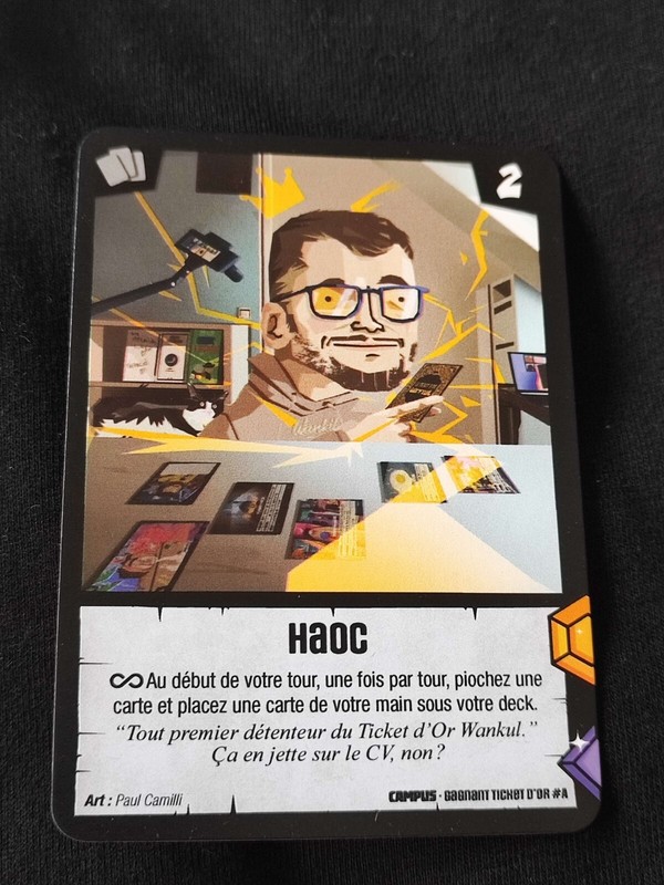 Carte Wankul - Haoc - Gagnant Ticket D'Or #A