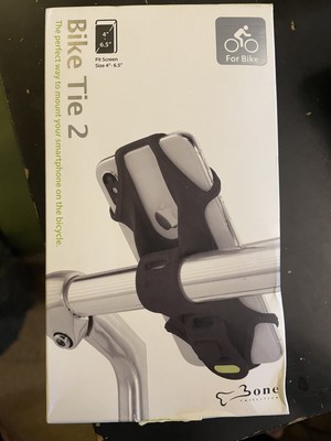 Bone Original Bike Tie 2 Bike Handlebar Stroller Phone Mount 4-6.7''- Black