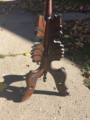 Antique Victorian Eastlake Carved Walnut 31