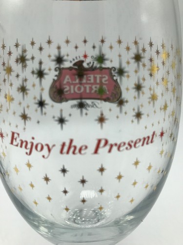 Stella Artois Holiday Beer Chalice Glasses Set of Two (2) 33 cl