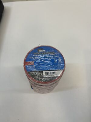 7-Pack IDEAL 46-1700C-RED Red General Purpose Electrical Tape - 3/4'' x 66' x 7mm
