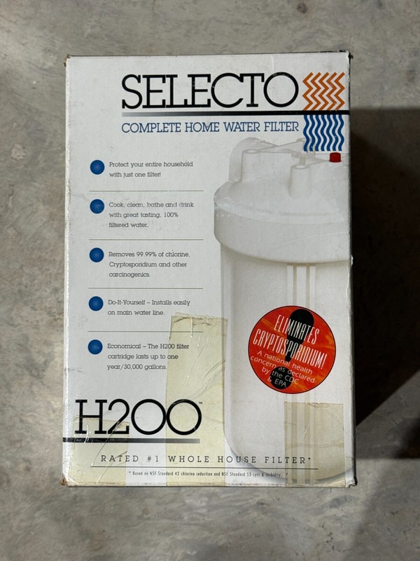 Selecto Complete Home Water Filter H200 DIY Easy Filtration for