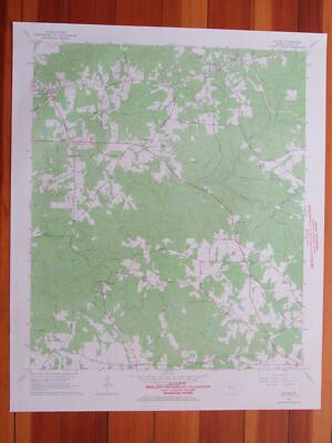 Hilyer Georgia 1966 Original Vintage USGS Topo Map