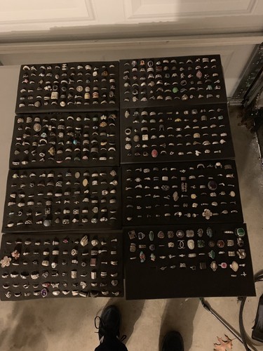 HUGE Sterling Silver Ring Lot Vintage 2900 Rings Turquise Every Thing