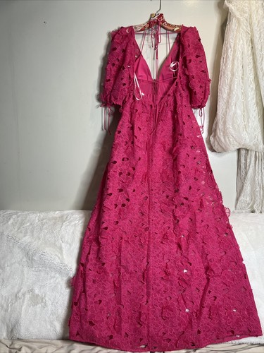 

Платье макси с милыми завязками и 3D цветочным принтом For Love - Lemons Leighton Serena, Розовый