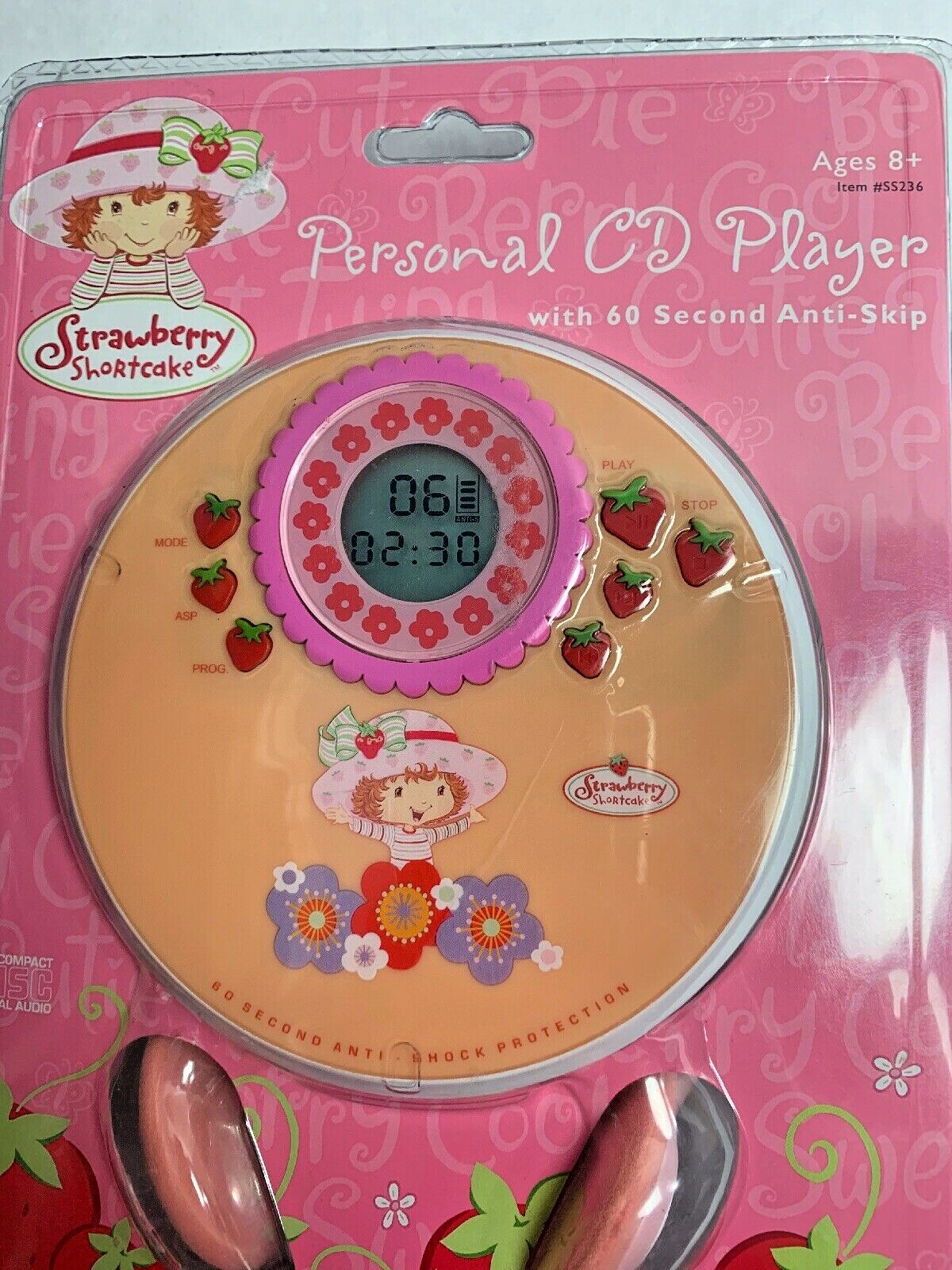 Strawberry Shortcake Personal CD Player Brand New Factory Sealed Free Shipping