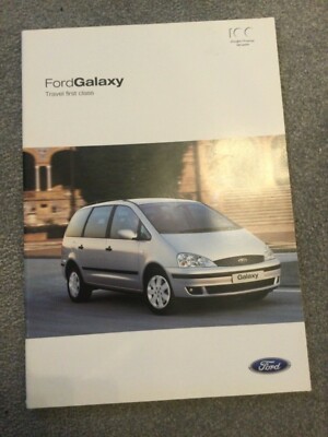 FORD Galaxy July 2003 UK SALES BROCHURE Englush Text in VGC