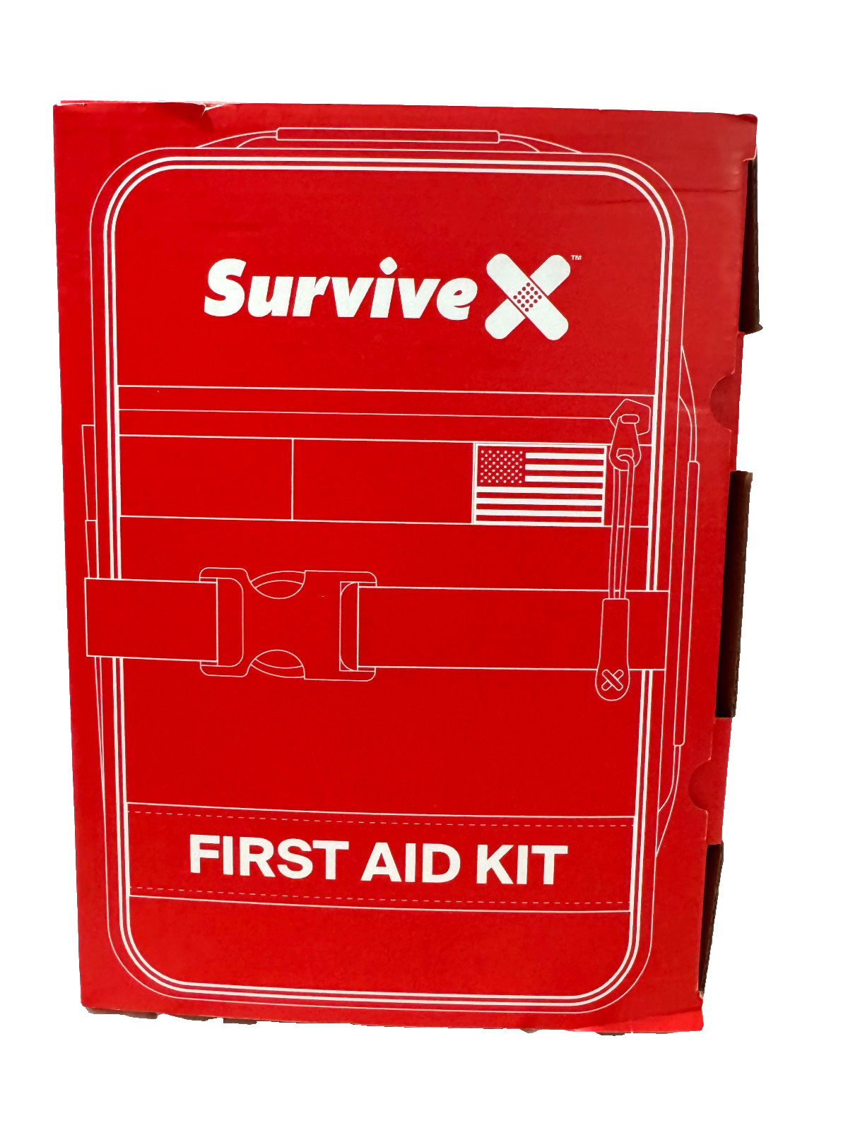 Survive X Large First Aid Kit Color Coded for Car Travel Home