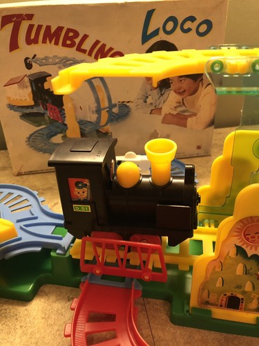 Vintage 1970s Tumbling Loco Train Set Locomotive #2011 Complete, Engine Wont Run