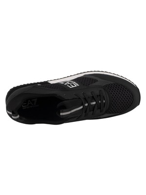 EA7 EA7 HERREN GEWEBTE TRAINER, SCHWARZ