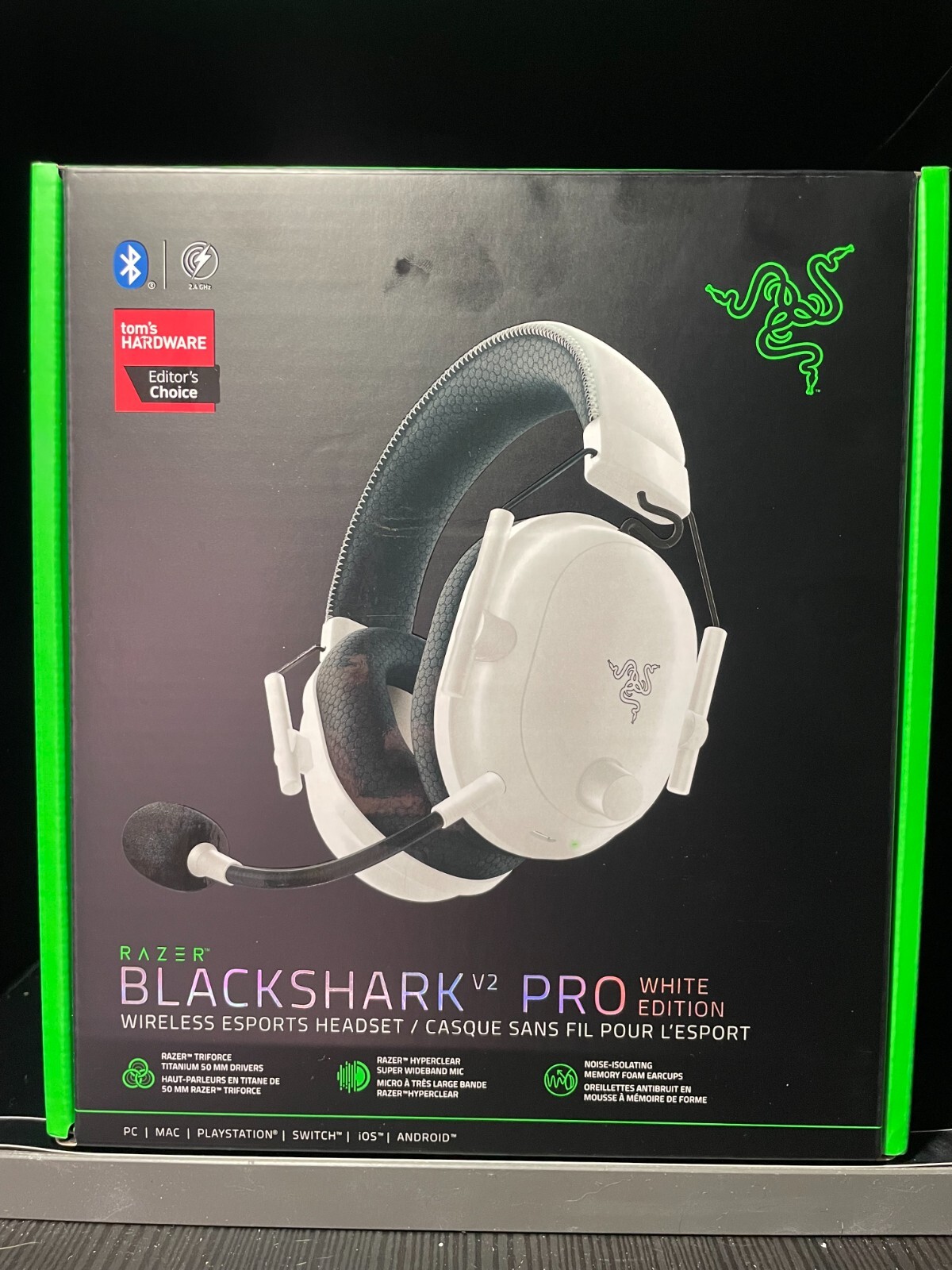 Razer BlackShark V2 Pro　white edition Razer BlackShark V2 Pro Wireless Gaming Headset 2023 Edition