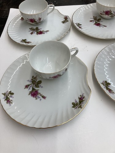 B19-1/明治四十年/吸い物碗/蓋付碗/蝶と花/10客/時代 B19-1/明治四十年/吸い物碗/蓋付碗/蝶と花/10客/
