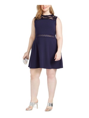 БЕЗМОЛВНОЕ женское короткое вечернее платье без рукавов с драгоценным камнем на шее + расклешенное платье-клеш