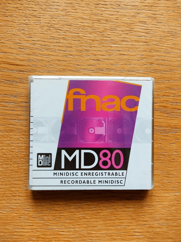 Minidisc Md80 Fnac Enregistrable Recordable / Neuf Sealed