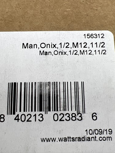 Watts Radiant Heat Manifold Copper 12 Port