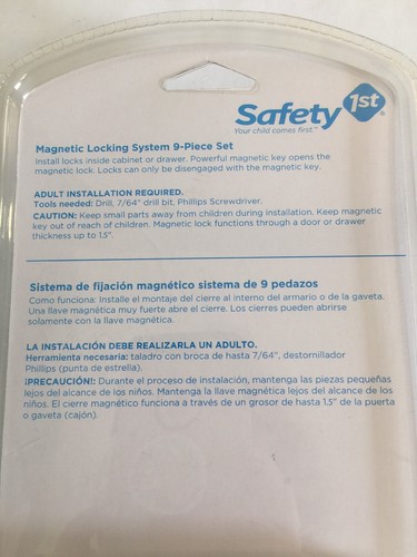 Safety 1st Magnetic Locking System, 1 Key and 8 Locks