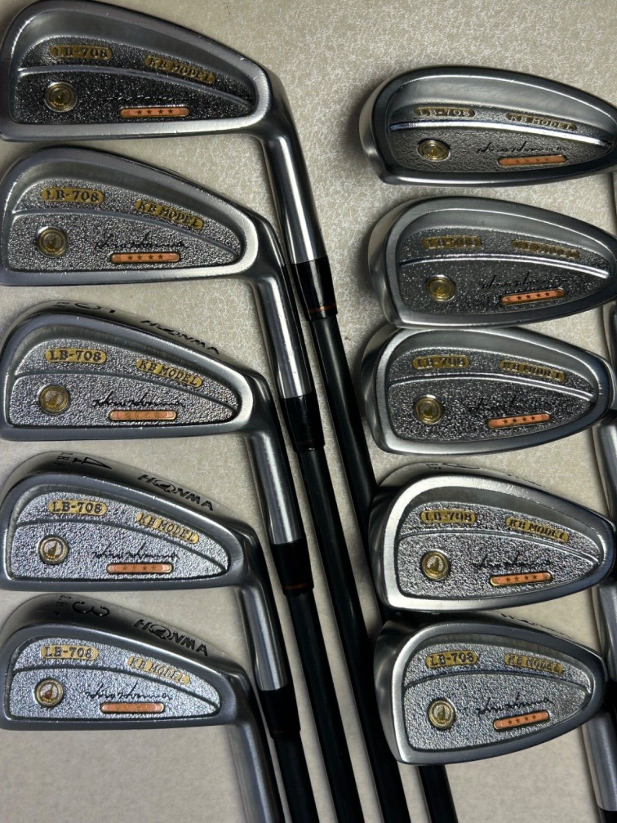 本間ゴルフ - HONMA　ホンマ　LB708　金七宝　メンズゴルフアイアン10本セット　カーボン　R1　右利き用 HONMA ホンマ LB-708 メンズアイアン10本セット カーボン R-1 右