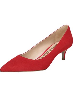 

SAM EDELMAN Женские красные кожаные туфли-лодочки без шнуровки Dori с острым носком на маленьком каблуке, 7 м, Красный, F8816LA