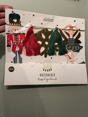Christmas Nutcracker Tassel garland- 3m - New