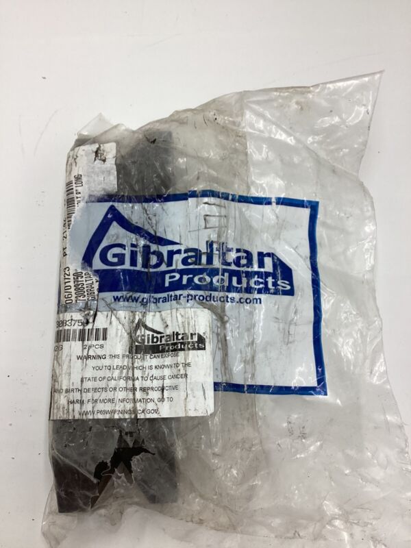 (QTY 2) Gibraltar Brands 3/4" Stud, Steel, Plain Strap Clamp 8" Length, 73083750